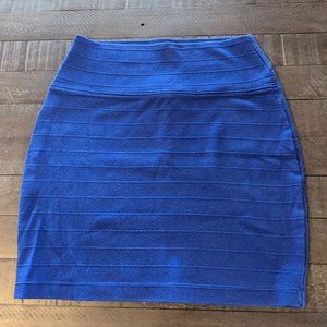 Basic House Blue Mini Skirt Size Small